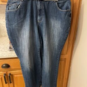 Catherines Dark Blue Straight Leg Jeans